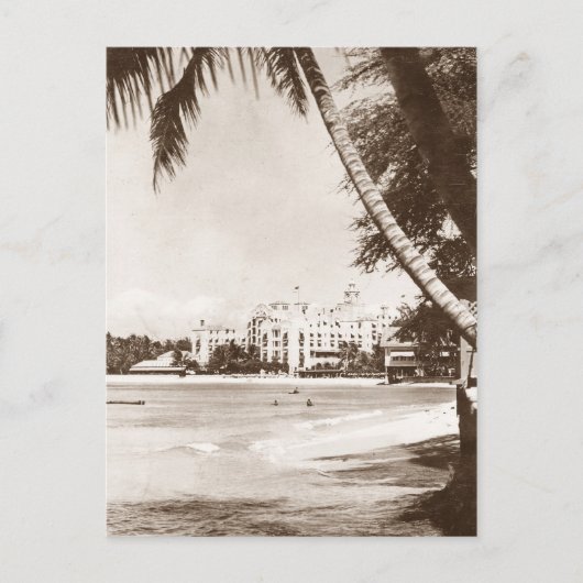  Uitzicht Honolulu Hawaii Pink Palace Briefkaart (Voorkant)