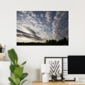 Uitzicht Horizon Sky met wolken Poster (Thuiskantoor)