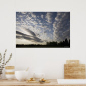 Uitzicht Horizon Sky met wolken Poster (Keuken)