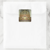 Uitzicht Iconostasis, 1641 (foto) (zie 137901) Vierkante Sticker (Tas)