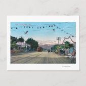 Uitzicht Idora Park van StreetOakland, CA Briefkaart (Voorkant)