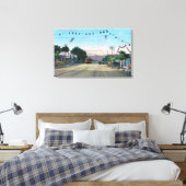 Uitzicht Idora Park van StreetOakland, CA Canvas Afdruk (Insitu (Slaapkamer))