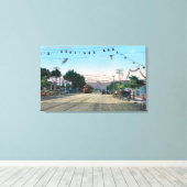 Uitzicht Idora Park van StreetOakland, CA Canvas Afdruk (Insitu (Houten vloer))