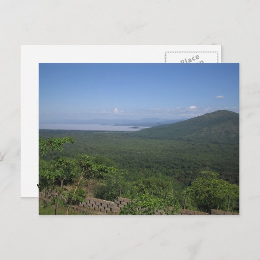 Uitzicht in Arba Minch Briefkaart (Voorkant / Achterkant)