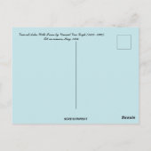 Uitzicht in Arles met Irissen van Vincent van Gogh Briefkaart (Achterkant)