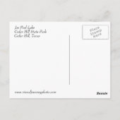 Uitzicht in Cedar Hill briefkaart (Achterkant)