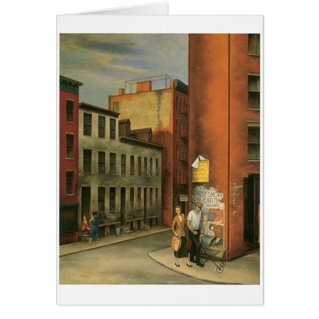 Uitzicht in Chambers Street, New York City c. 1936 (Voorkant)