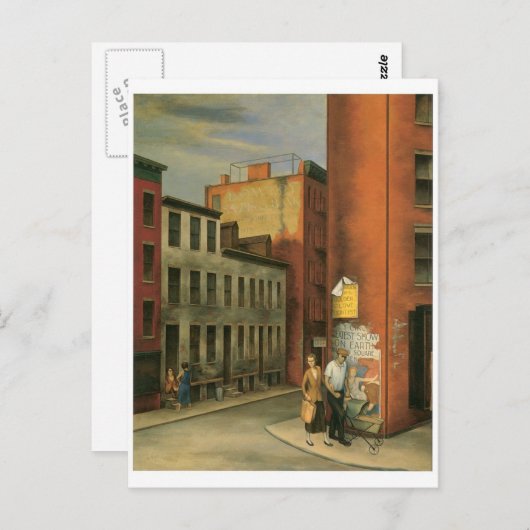 Uitzicht in Chambers Street, New York City c. 1936 Briefkaart (Voorkant / Achterkant)