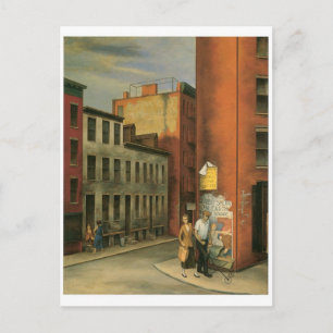 Uitzicht in Chambers Street, New York City c. 1936 Briefkaart