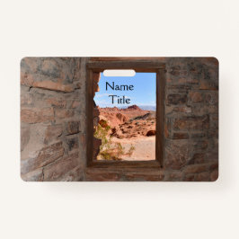 Uitzicht in de binnencabine van de Brandvallei Badge