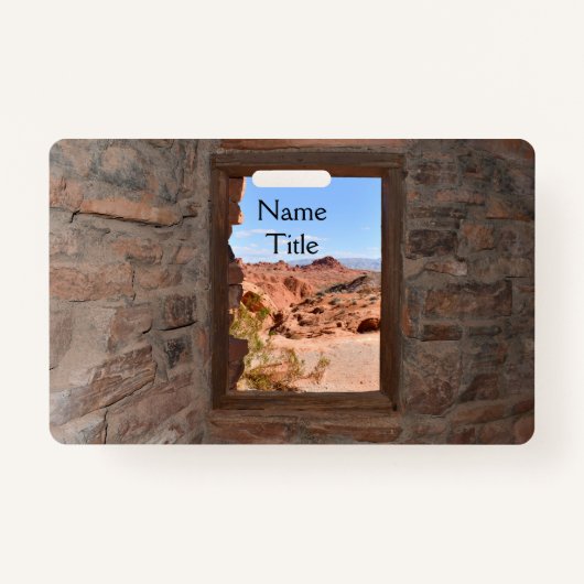 Uitzicht in de binnencabine van de Brandvallei Badge (Voorkant)