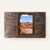 Uitzicht in de binnencabine van de Brandvallei Badge (Achterkant)