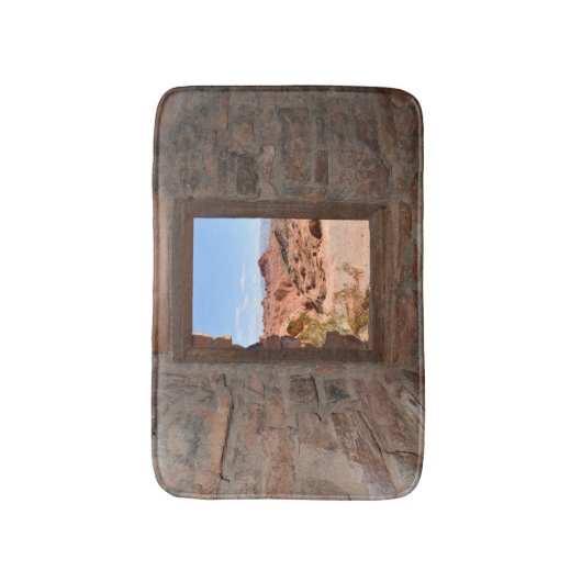 Uitzicht in de binnencabine van de Brandvallei Badmat (Voorkant Verticaal)