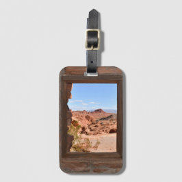 Uitzicht in de binnencabine van de Brandvallei Bagagelabel