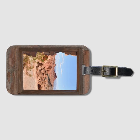 Uitzicht in de binnencabine van de Brandvallei Bagagelabel (Voorkant (horizontaal))