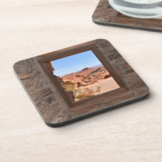 Uitzicht in de binnencabine van de Brandvallei Bier Onderzetter (Linkerzijde)