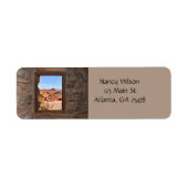 Uitzicht in de binnencabine van de Brandvallei Etiket (Voorkant)