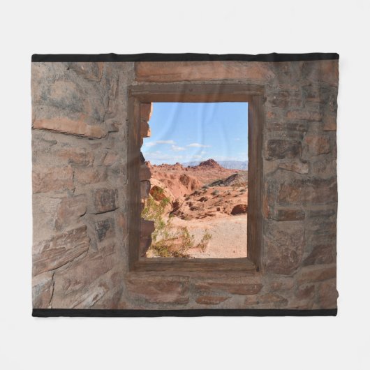 Uitzicht in de binnencabine van de Brandvallei Fleece Deken (Voorkant (Horizontaal))