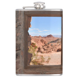 Uitzicht in de binnencabine van de Brandvallei Heupfles