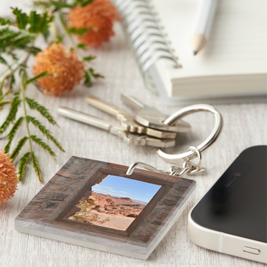 Uitzicht in de binnencabine van de Brandvallei Sleutelhanger (Voorkant Rechts)