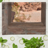 Uitzicht in de binnencabine van de Brandvallei Theedoek (Gevouwen)