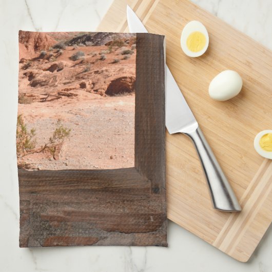 Uitzicht in de binnencabine van de Brandvallei Theedoek (Quarter Fold)