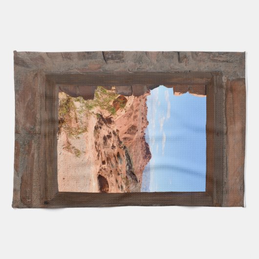 Uitzicht in de binnencabine van de Brandvallei Theedoek (Horizontaal)