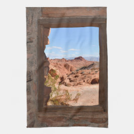 Uitzicht in de binnencabine van de Brandvallei Theedoek