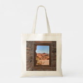 Uitzicht in de binnencabine van de Brandvallei Tote Bag (Achterkant)
