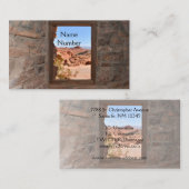 Uitzicht in de binnencabine van de Brandvallei Visitekaartje (Voorkant / Achterkant)