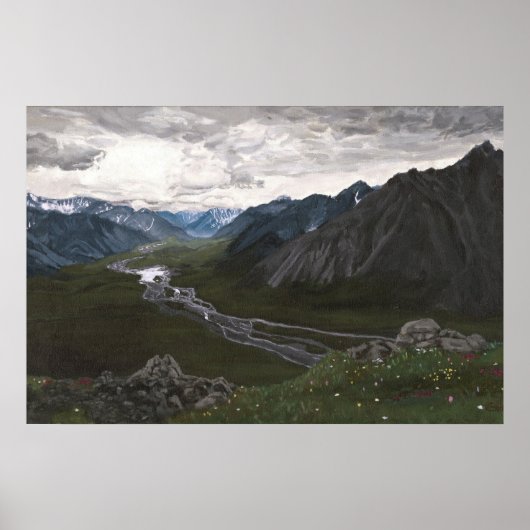 Uitzicht in de Brooks Range: 30x20 Poster (Voorkant)