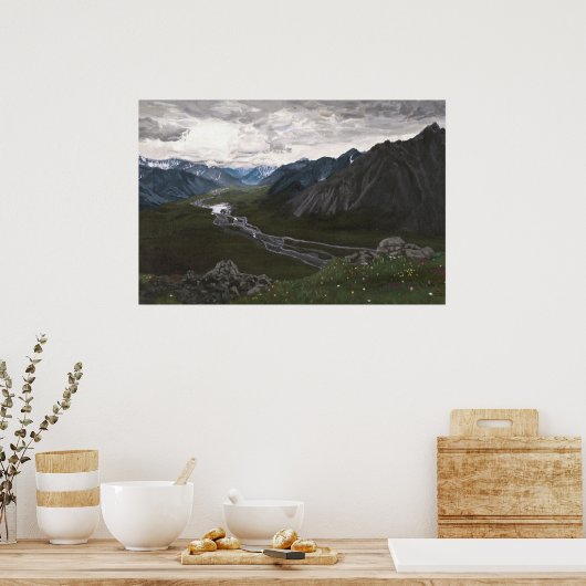 Uitzicht in de Brooks Range: 30x20 Poster (Keuken)