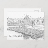 Uitzicht in de Oude stad Nessebar Briefkaart (Voorkant / Achterkant)