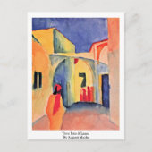 Uitzicht in een luwe, tegen augustus Macke Briefkaart (Voorkant)