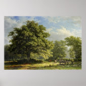 Uitzicht in het Bentheim-bos door George Andries R Poster (Voorkant)