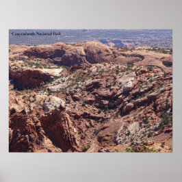 Uitzicht in het Canyonlands National Park Poster