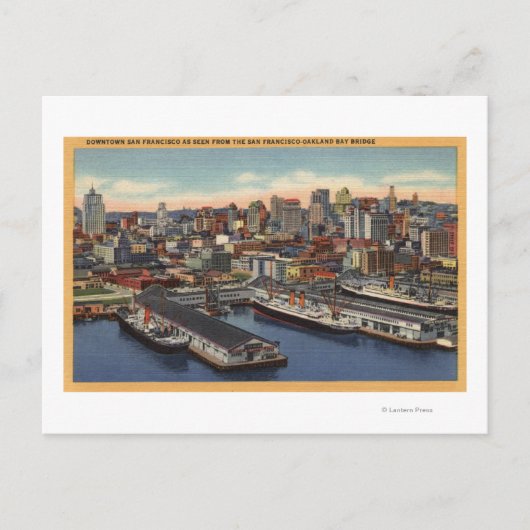 Uitzicht in het centrum van de baai briefkaart (Voorkant)