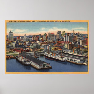 Uitzicht in het centrum van de baai poster