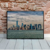 Uitzicht in het centrum van Manhattan, Schilderach Poster