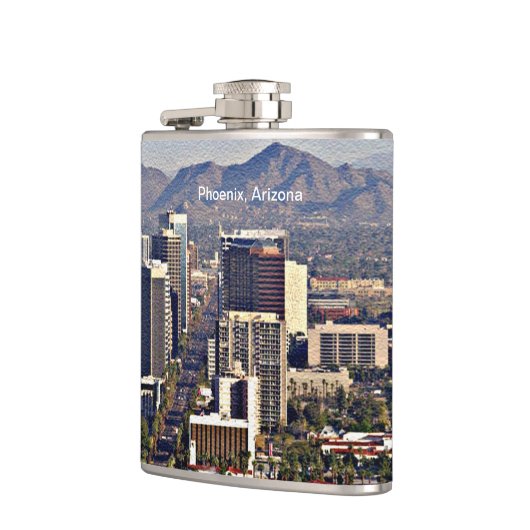 Uitzicht in het centrum van Phoenix, Arizona Heupfles (Links)