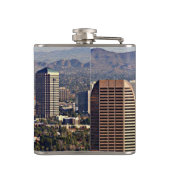 Uitzicht in het centrum van Phoenix, Arizona Heupfles (Achterkant)