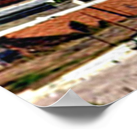 Uitzicht in het centrum van Phoenix, Arizona Poster (Hoek)