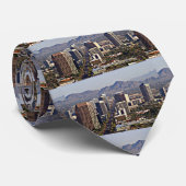 Uitzicht in het centrum van Phoenix, Arizona Stropdas (Opgerold)