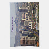 Uitzicht in het centrum van Phoenix, Arizona Theedoek (Verticaal)