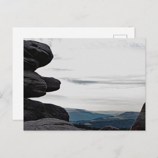 Uitzicht in het district Peak, Derbyshire Briefkaart (Voorkant / Achterkant)