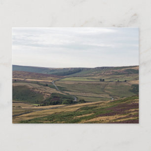Uitzicht in het district Peak, Derbyshire Briefkaart
