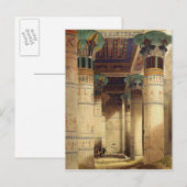 Uitzicht in het Grand Portico, Philae Briefkaart (Voorkant / Achterkant)