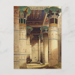 Uitzicht in het Grand Portico, Philae Briefkaart