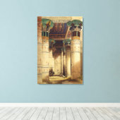 Uitzicht in het Grand Portico, Philae Canvas Afdruk (Insitu (Houten vloer))