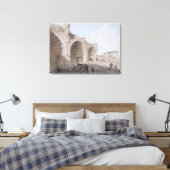 Uitzicht in het Roman Forum (The Temple of Peace) Canvas Afdruk (Insitu (Slaapkamer))